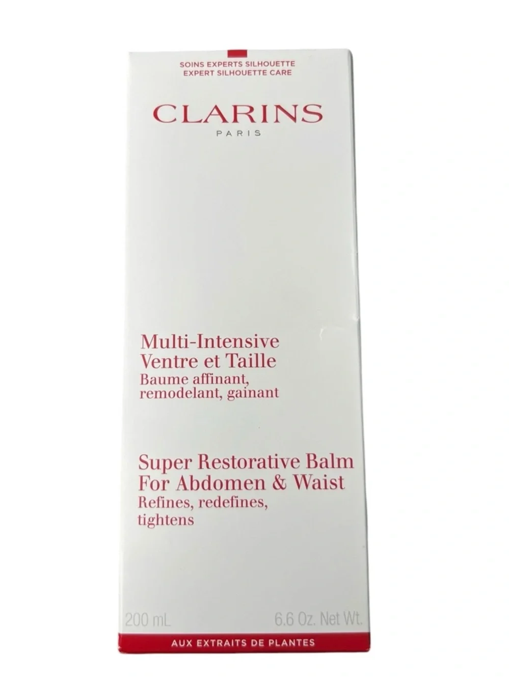 Clarins Super Restorative Balm for Abdomen & Waist Firming Body Cream 6.6 Oz.